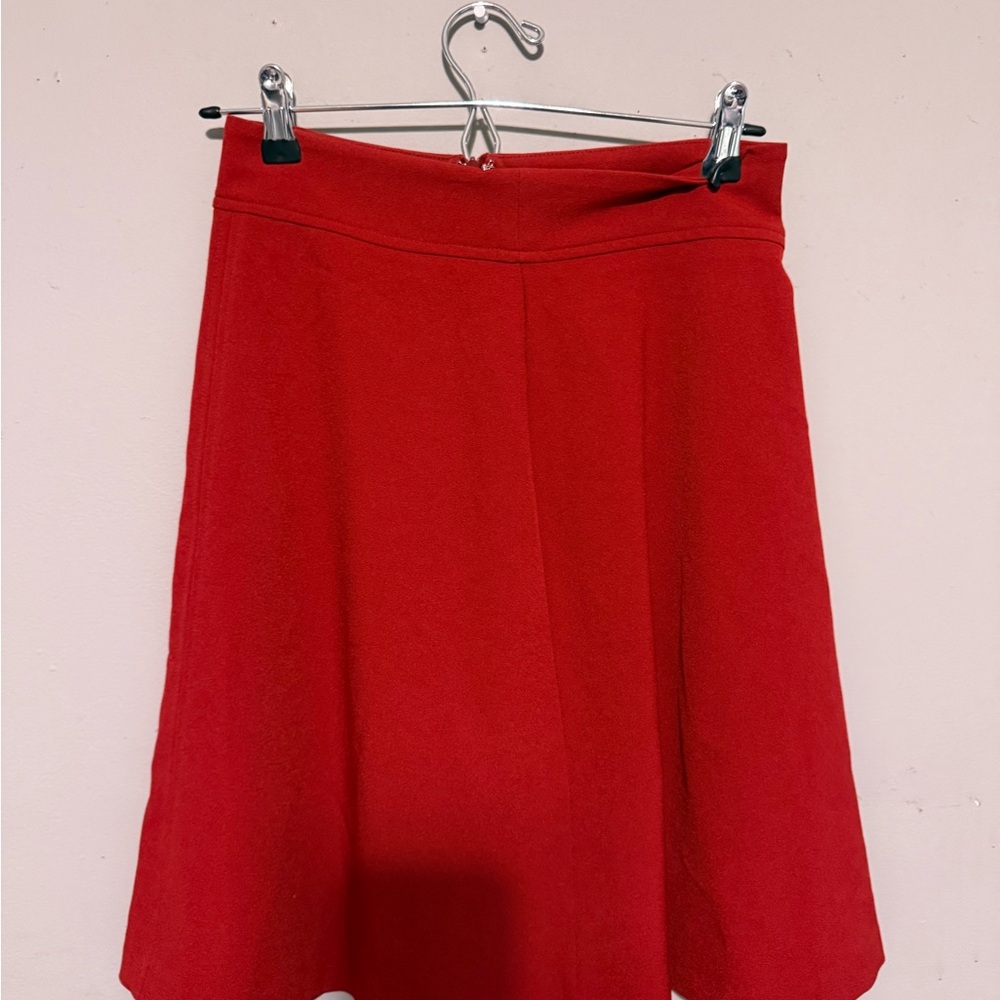 Forever 21 Vibrant Red A-Line Skirt